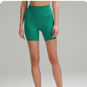 Lululemon Athletica Green Bike Shorts Comfortable and Stylish
